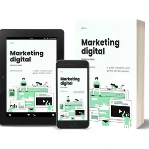 Imagem de capa para o Ebook Marketing digital de forma ideial 