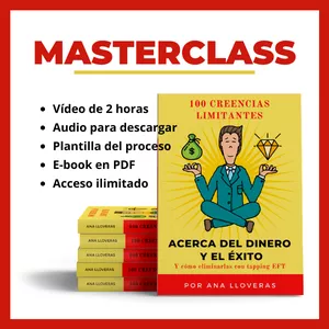 Imagen de portada para Curso online 100 Creencias limitantes acerca del dinero y el éxito y cómo eliminarlas con tapping EFT