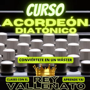 Imagen de portada para Curso online  ACORDEÓN DIATÓNICO CON EL REY VALLENATO