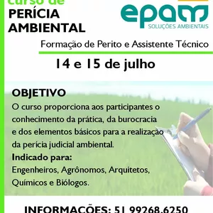 Imagem de capa para o Evento presencial Formação de Perito e Assistente Técnico