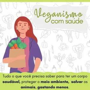 Imagem de capa para o Ebook Veganismo com saúde