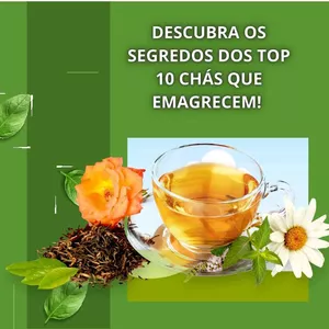 Imagem de capa para o Ebook 10 top chás para emagrecer