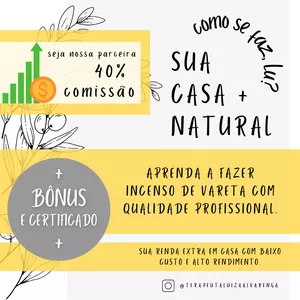 Imagem de Curso Incenso de Varetas criado por Luiza Alvarenga na hotmart