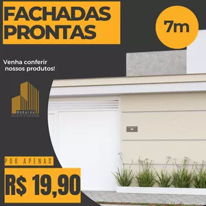 Imagem de capa para o Curso online FACHADAS PRONTAS DE 7 METROS (5 OPÇÕES - PACK 11)