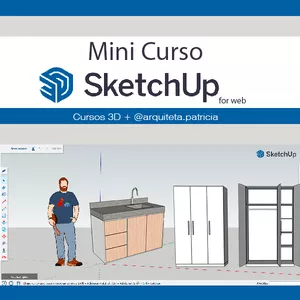 Imagem de capa para o Curso online Mini Curso de Sketchup For Web