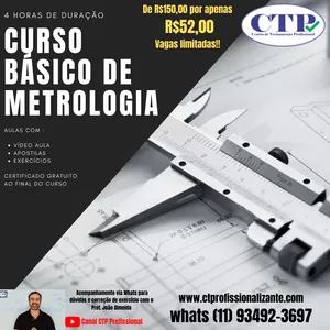 Imagem do curso CURSO DE METROLOGIA 