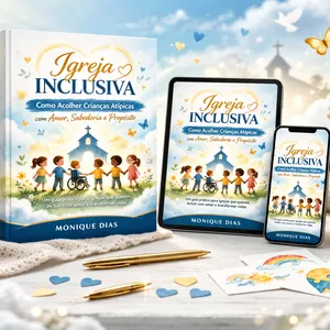 Imagem de capa para o Ebook “Igreja Inclusiva: Como Acolher Crianças Atípicas com Amor, Sabedoria e Propósito”
