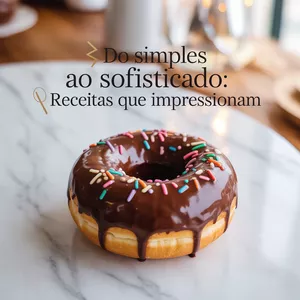 Imagem de capa para o Ebook 🍰 Do Simples ao Sofisticado: Receitas que Impressionam