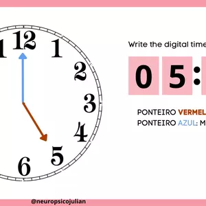 Imagem de capa para o Ebook Aprendendo as horas slide 