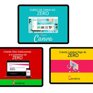 Kit Marketing Digital - Curso Canva, Landing Page, Site Institucional, E-commerce do ZERO