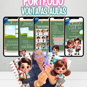 Imagem de capa para o Ebook PORTFOLIO VOLTA AS AULAS 2025