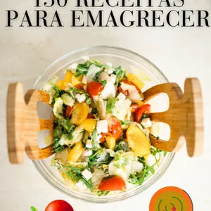 Imagem de capa para o Ebook 130 RECEITAS PARA EMAGRECER