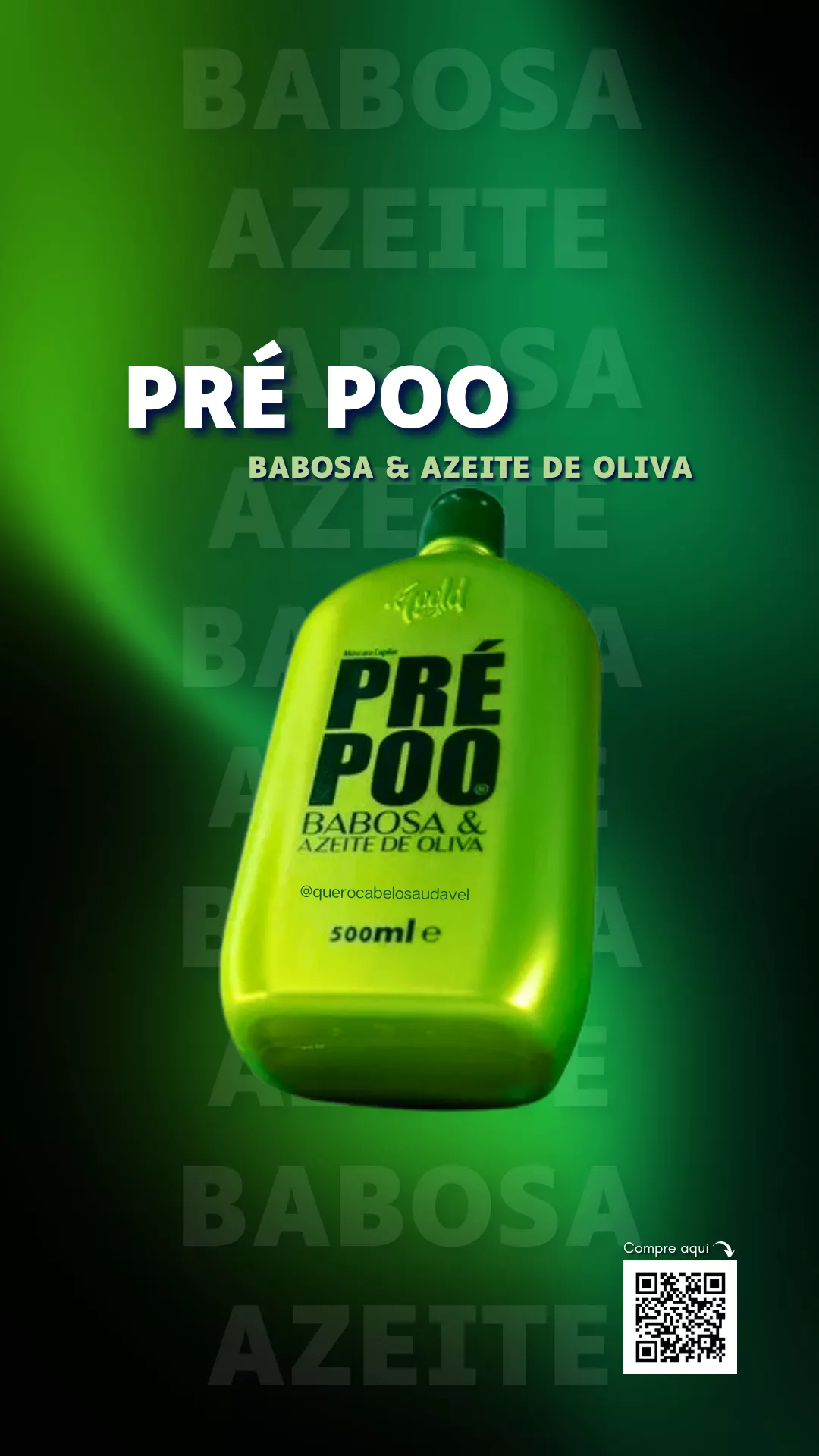 Pré Poo Nutritivo Babosa & Azeite de Oliva Gold Spell