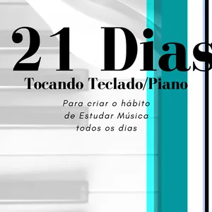 Imagem de capa para o Ebook 21 dias Tocando Teclado