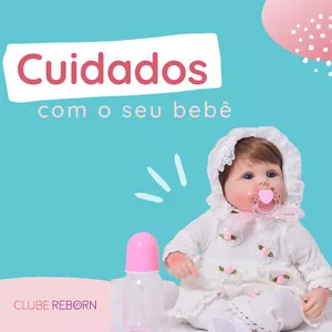 Imagem de capa para o Ebook Como cuidar do seu bebê Reborn