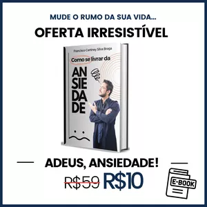 Imagem de capa para o Ebook Como se livrar da ansiedade.