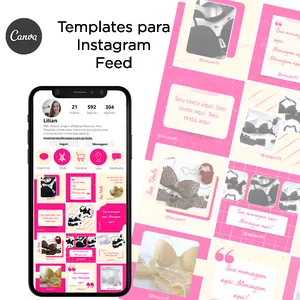Imagem de capa para o Curso online Kit Templates para Instagram - Modelos de Posts Profissionais para Feed do Instagram e Facebook