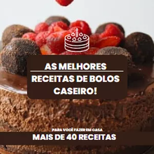 Imagem de capa para o Ebook Melhores Receitas de Bolos Caseiro