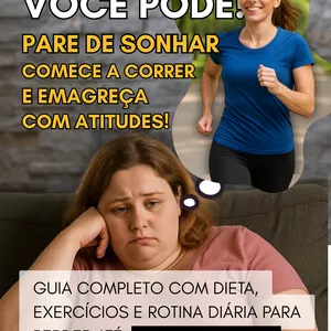 Imagem de capa para o Ebook Desafio 60 Dias: Emagreça em Casa com Saúde