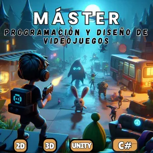 Imagen de portada para Curso online Máster en Programación y Diseño de Videojuegos