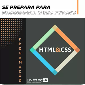 Imagem de capa para o Curso online HTML e CSS