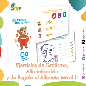 Imagen de portada para Ebook Ejercicios de Alfabetización, Grafismo y Alfabeto Movil v1