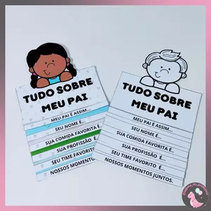 Imagem de capa para o Ebook DIA DOS PAIS - FLIPBOOK - TUDO SOBRE O MEU PAI 
