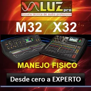 Imagen de portada para Curso online M32 Y X32 USO FISICO, de cero a experto de las consolas MIDAS Y BEHRINGER