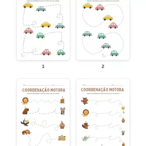 Imagem de capa para o Ebook Atividade Coordenação motora ilustrada