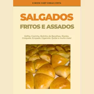 Imagem de capa para o Ebook Salgados Fritos e Assados