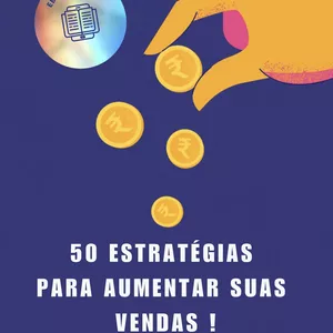 Imagem de capa para o Ebook 50 estratégias para aumentar suas vendas 