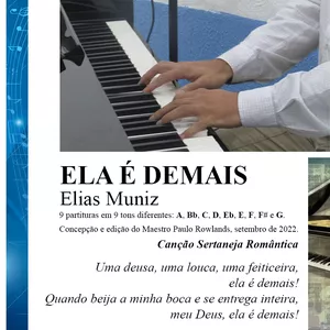 Imagem de capa para o Ebook PARTITURA de ELA É DEMAIS