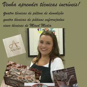 Imagem de capa para o Curso online CURSOS DE PINTURAS ESPECIAIS -DEMOLIÇÃO,ENFERRUJADOS E MIXED MEDIA