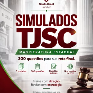 Imagem de TJSC 2026 — Simulados | Magistratura Estadual criado por Santo Graal Jurídico na hotmart