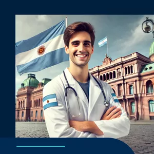 Imagem de capa para o Ebook Medicina na Argentina - Guia Completo e ganhe um curso completo de BÔNUS