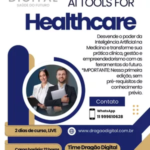 Imagem de capa para o Curso online AI Tools for Healthcare - 22 e 23 de Novembro