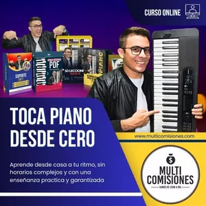 Imagen de portada para Curso online TOCA PIANO DESDE CERO - NIVEL 1