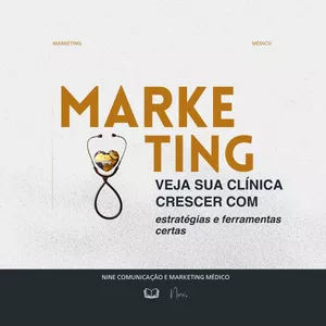 Imagem de capa para o Ebook Marketing digital para médicos: veja sua clínica crescer. 