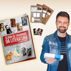 Imagem de capa para o Ebook Álbum de figurinhas da Literatura brasileira