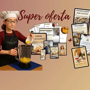 Imagem de capa para o Curso online SUPER OFERTA: Kit Completo: Receitas Sem Glúten &amp; Vendas + Finger Foods sem Glúten + O segredo para vender finger foods + Docinhos que vendem receitas zero glúten e zero lactose + dicas de vendas + Desvendando o glúten: um guia para cozinhas conscientes