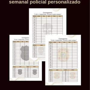 Imagem de capa para o Ebook modelo de cronograma estudo policial símbolo caveira