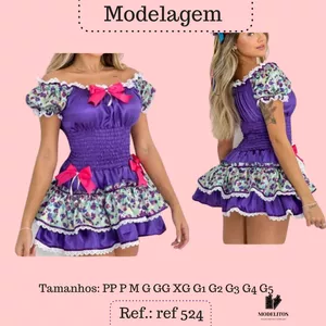 Imagem de capa para o Ebook molde vestido festa junino adulto