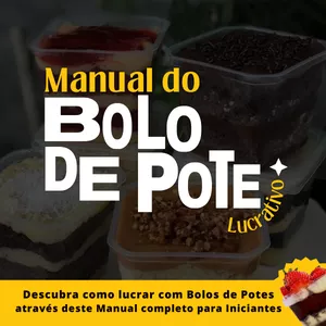 Imagem de capa para o Ebook Manual do Bolo de Pote Lucrativo