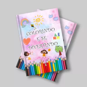 Imagem de capa para o Ebook Colorindo e se Divertindo