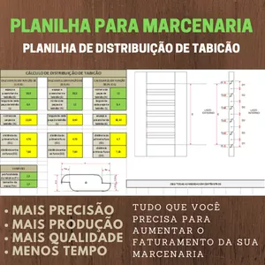Imagem do curso PLANILHA DE DISTRIBUIÇÃO DE TABICÃO