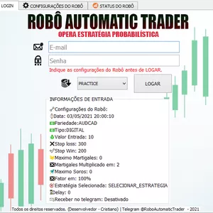 Imagem de capa para o Curso online Robô Automatic Trader para opções binárias (iq option)