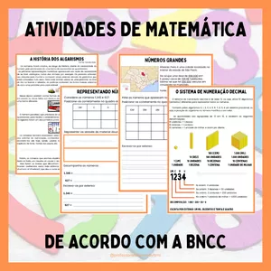 Imagem de capa para o Ebook Sequência Didática SISTEMA DE NUMERAÇÃO DECIMAL 3º ao 5º ano