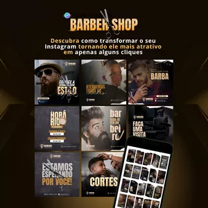 Curso Pack Canva Barbearia