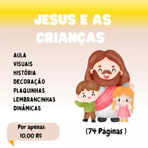 Imagem de capa para o Ebook EBOOK JESUS E AS CRIANÇAS 