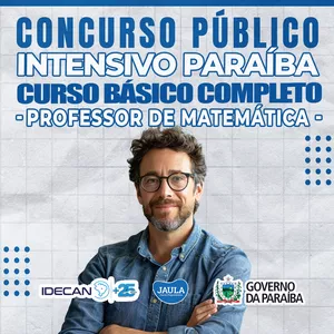 Imagem de capa para o Curso online INTENSIVO PARAÍBA - PROFESSOR MATEMÁTICA - IDECAN